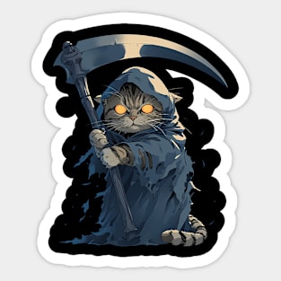 cat as  reaper Sticker